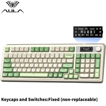 AULA S99 Membrane Keyboard, USB Charging 99 Keyboard with RGB Backlight, Ergonomic Keyboard, Comfortable Hand Gesture Keyboard, Long Endurance Keyboard, Gaming Keyboard, Computer Accessories