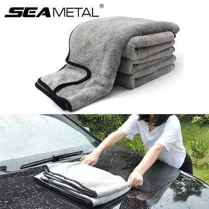 SEAMETAL Ultra-Soft Microfiber Car Washing Towels - High Absorbency Drying Cloths for Professional Car Detailing