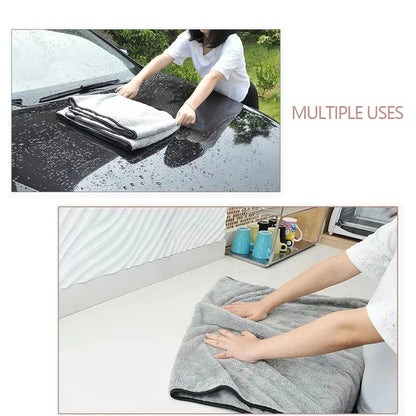 SEAMETAL Ultra-Soft Microfiber Car Washing Towels - High Absorbency Drying Cloths for Professional Car Detailing