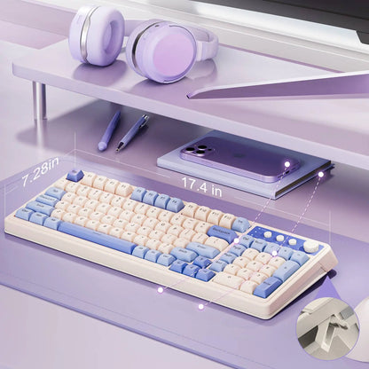 AULA S99 Membrane Keyboard, USB Charging 99 Keyboard with RGB Backlight, Ergonomic Keyboard, Comfortable Hand Gesture Keyboard, Long Endurance Keyboard, Gaming Keyboard, Computer Accessories