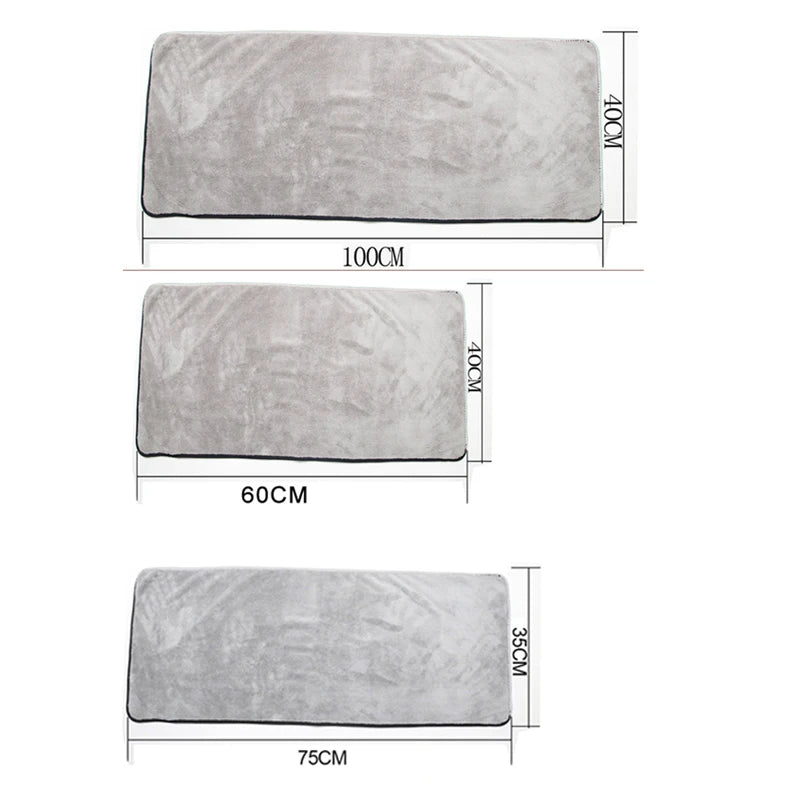 SEAMETAL Ultra-Soft Microfiber Car Washing Towels - High Absorbency Drying Cloths for Professional Car Detailing